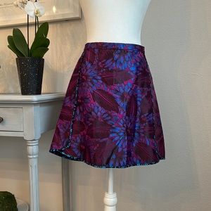 J. Crew Midnight Floral Jacquard Mini Skirt